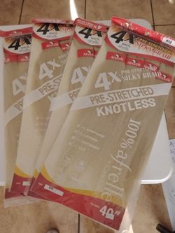 4-Pack Afrelle 4X Pre-Stretched Knotless Braiding Hair – Color 613