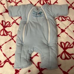 Blue baby merlins infant sleep suit sleepwear