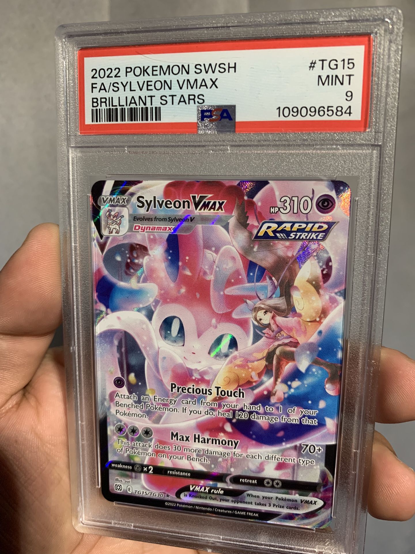 PSA Mint 9 Sylveon Vmax