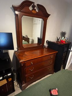 Dresser with mirror