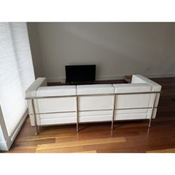 White Leather Sofa $600