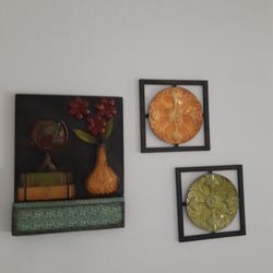 METAL 3D Wall ART, $15 And The Small $10 Each