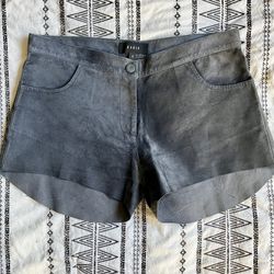 Kahlo boho leather shorts