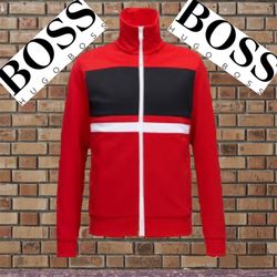 NWT Hugo Boss Jacket Full Zip Slim Fit Tracksuit Track Sweatshirt Gift