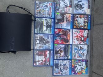 PS3 console plus games bundle NO CONTROLES