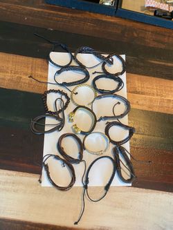 Bracelets for sale leather and silver!