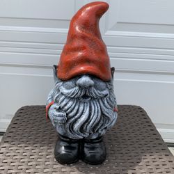 The red Gnome  Statue 