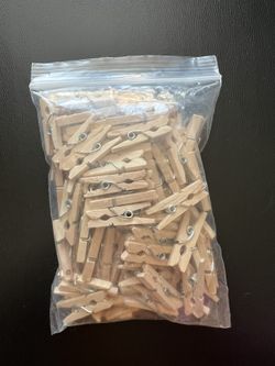 100 Mini Photo Pegs/Clips