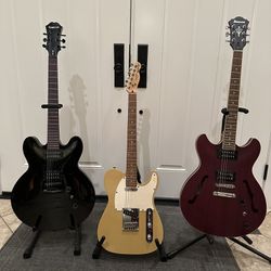 Guitar Fender telecaster Gibson  Epiphone Dot 335 Ibanez 