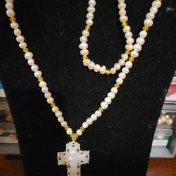 Collar De Perla Y Pulaera Con Sorosqui 