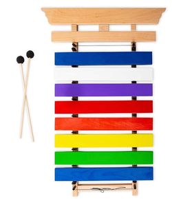 NEW IN BOX HearthSong Jumbo 3-Foot Colorful Wooden Chime Wall-Hanging Xylophone
