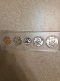 1962 Uncirculated Silver mint coin set