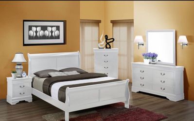 New Queen Size 5 Piece Bedroom Set With Free Delivery
