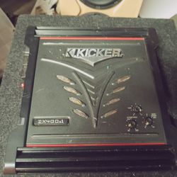 kicker old school ZX400.1 power amplifier. 2 ohm stable clean power FREE DELIVERY AND DEMO