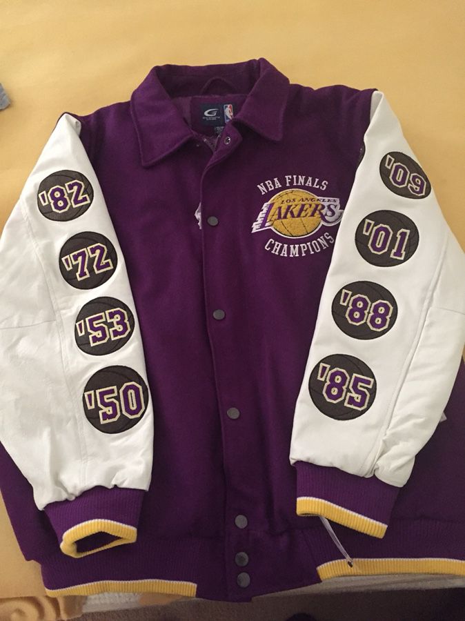NBA Purple and Yellow LA Lakers Varsity Jacket - HJacket