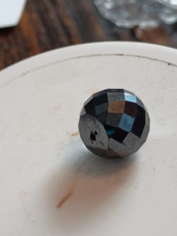 Black Diamond 33.60 Ct Bead Is Certificate Globe Natural Original African New