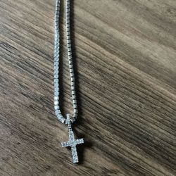 GLD Micro Tennis Necklace 