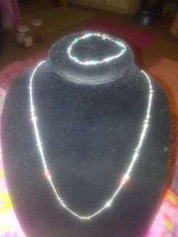 Sterling silver. Necklace bracelets