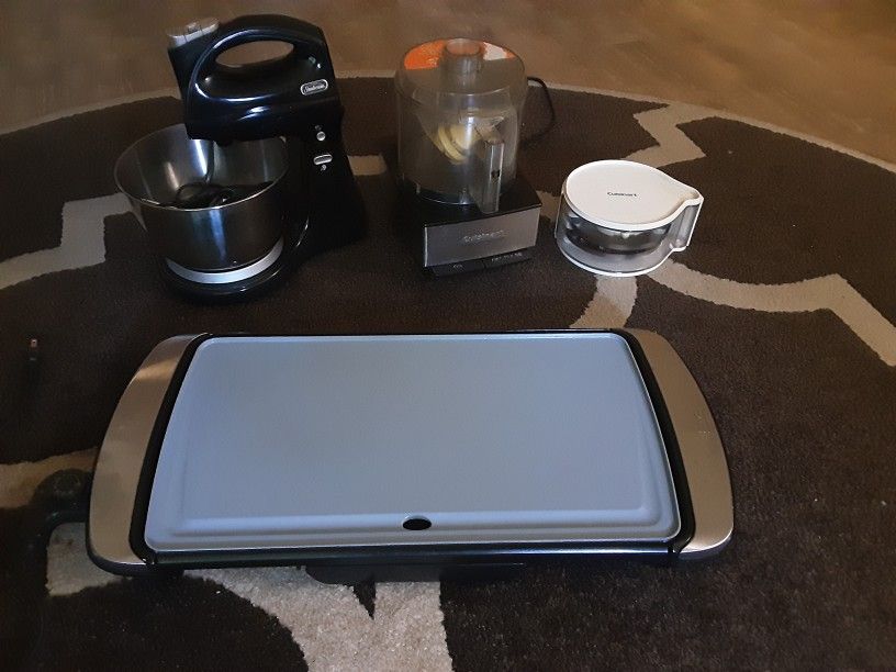 Food Processor, Mixer, Electric Gridle