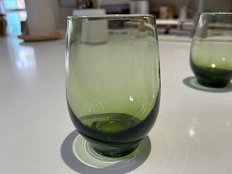 Vintage Green Beverage Glasses
