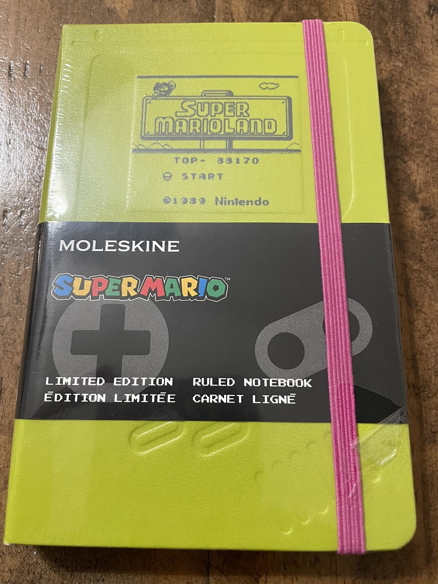 New & Sealed Moleskine Nintendo Super Mario Ruled Notebook. Limited Edition..