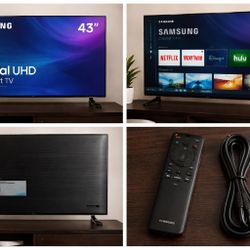 Samsung 43” 4K Smart TV (Like New) – Crystal UHD