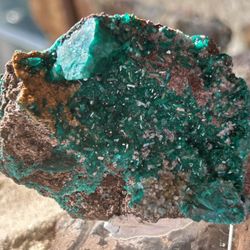 Dioptase From Congo. Stunning High End Rare