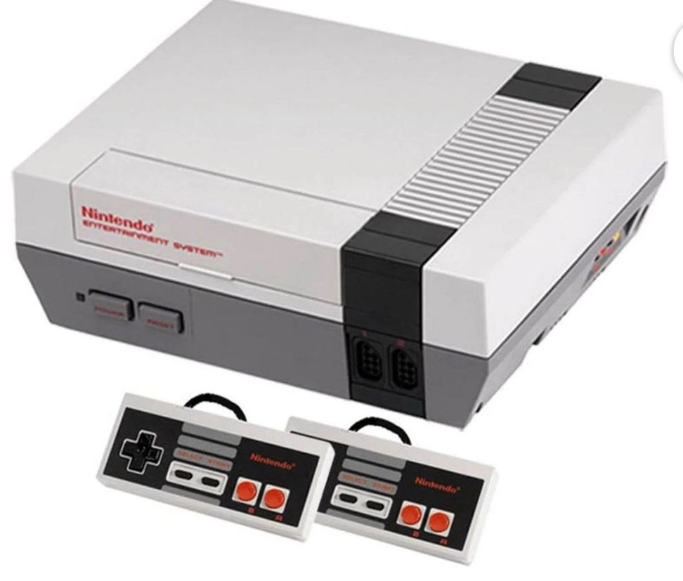 Old Nintendo With Super Mario 3