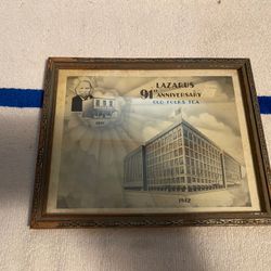 1942 Framed Picture of Downtown Lazarus Store