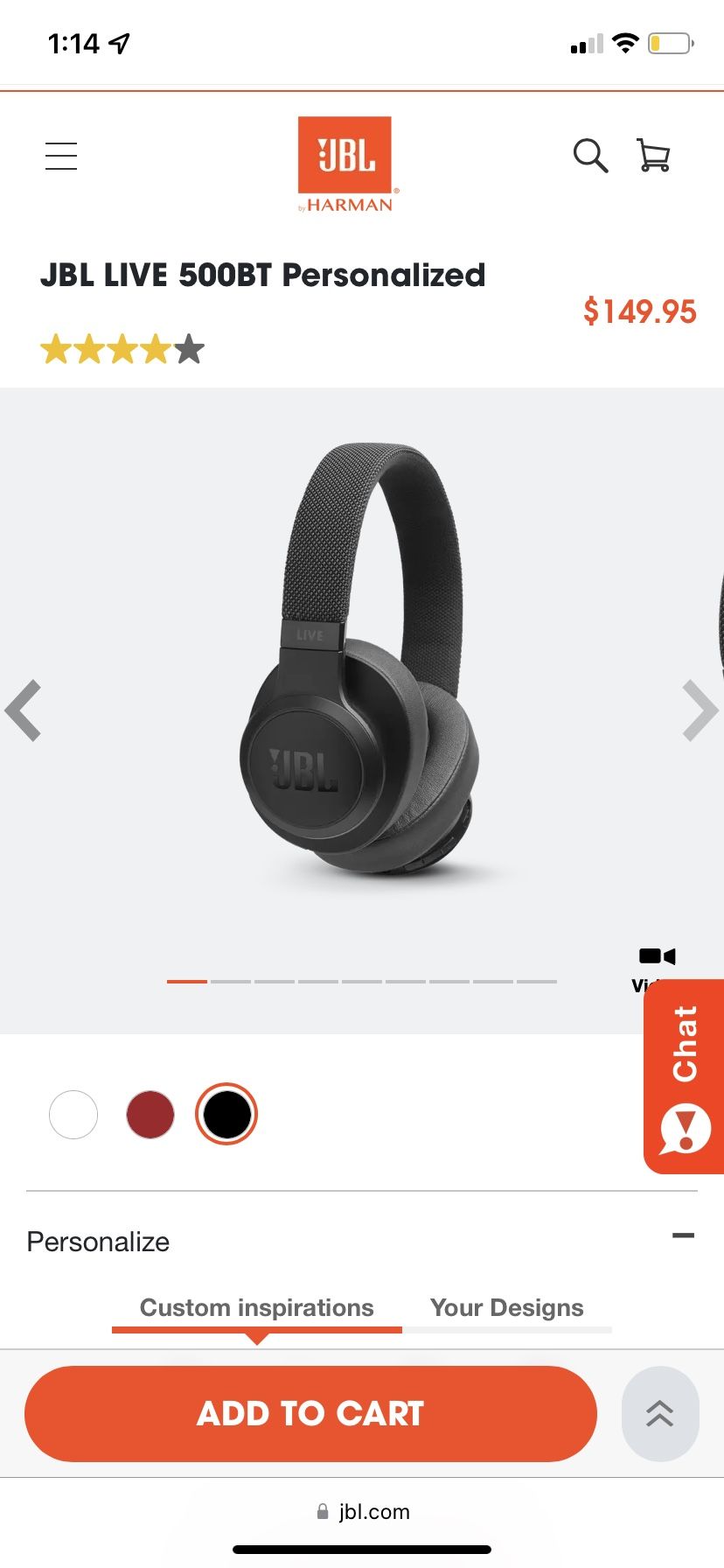 JBL 500BT Studio Headphones