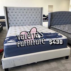 New Queen Bed Frame With Mattress