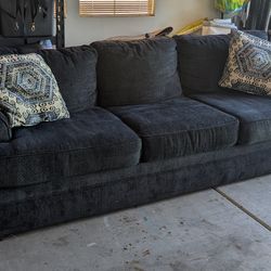 3 seat couch blue