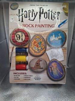 Harry Potter Rock Painting Kit – 48‑Page Book + Rocks + Paint