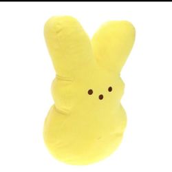 Peeps Bunny Plush 15 Inches PINK AND YELLOW