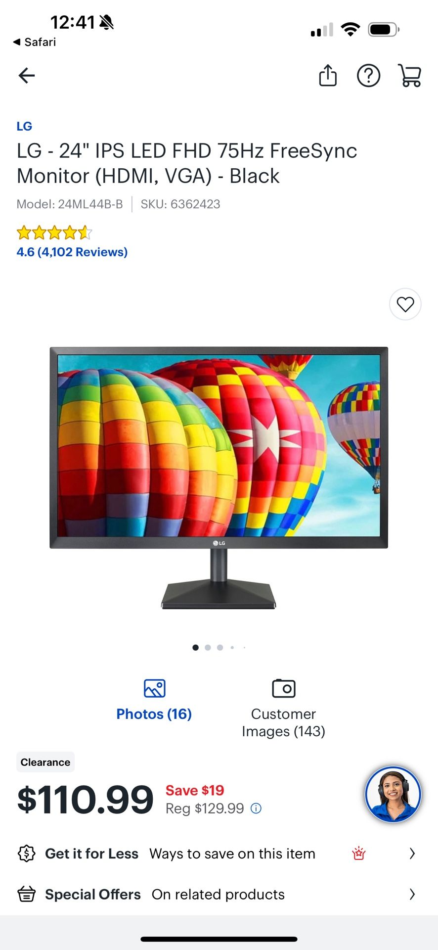 24” Computer Monitor