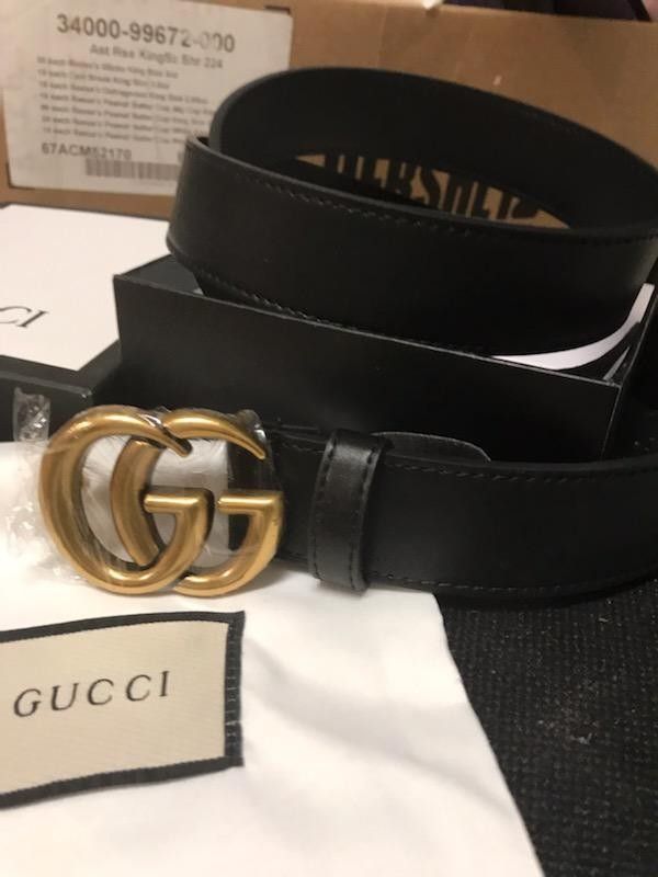 Gucci lather belt