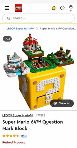 LEGO Super Mario 64 Question Mark Block 71395 Retired Set 2064 pcs 18+