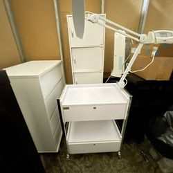 Estheticians Trolley  Cart With Light 