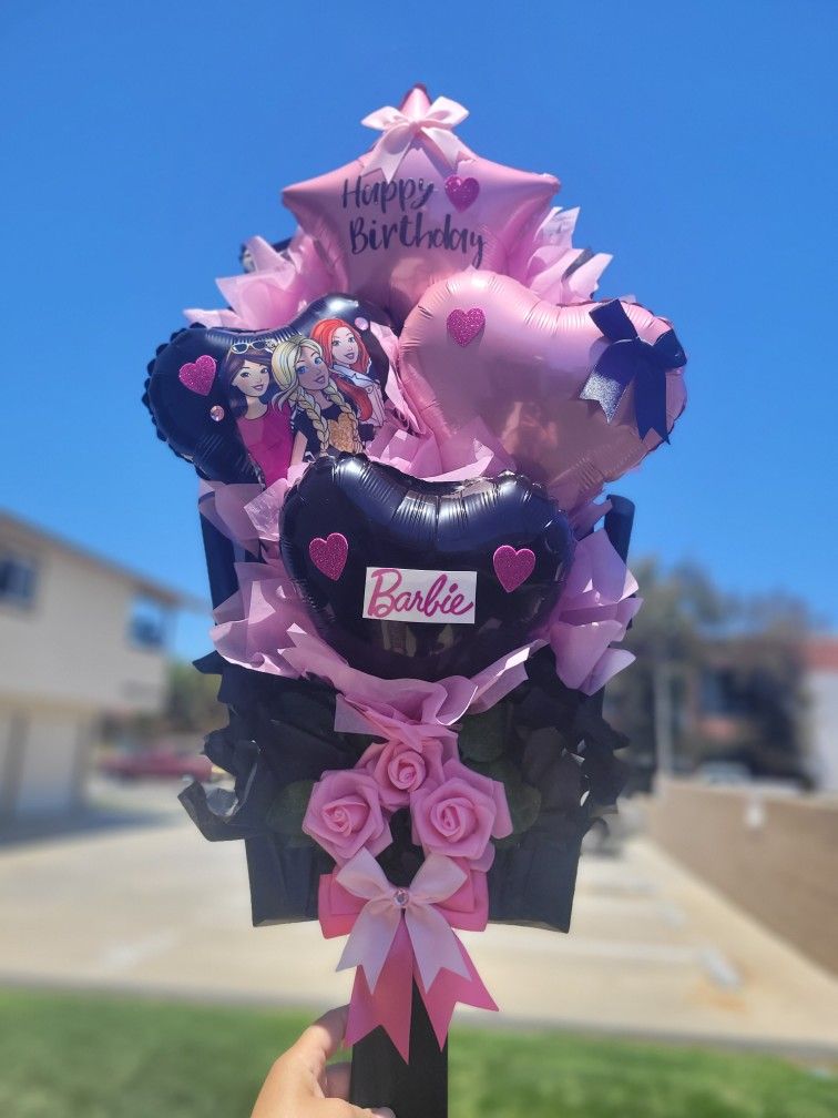 X-small Barbie Balloon Bouquet Available For Pick Up 🎀💐🎈