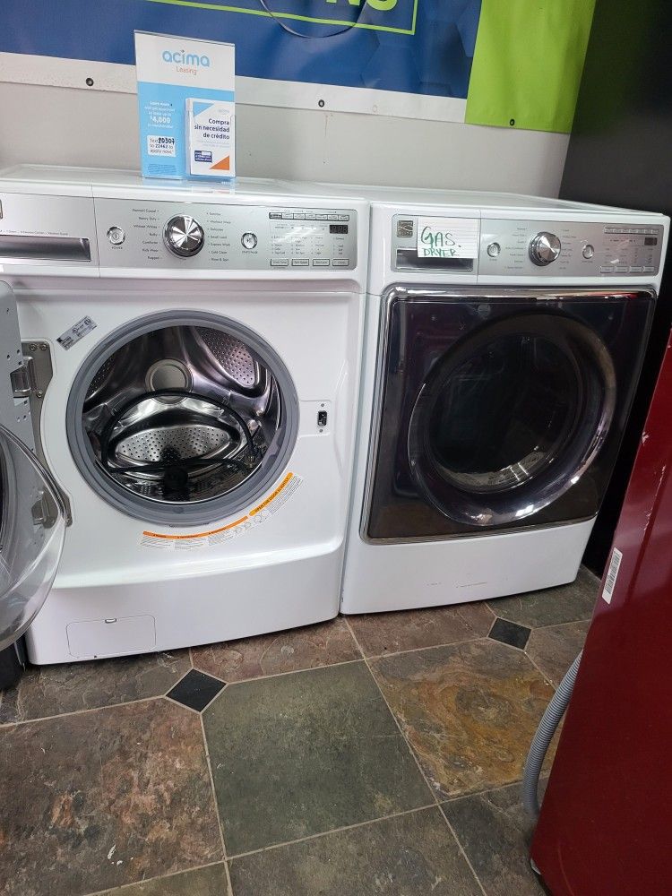 KENMORE ELITE SET STEAM WASHER END GAS DRYER JUNBO ♨️