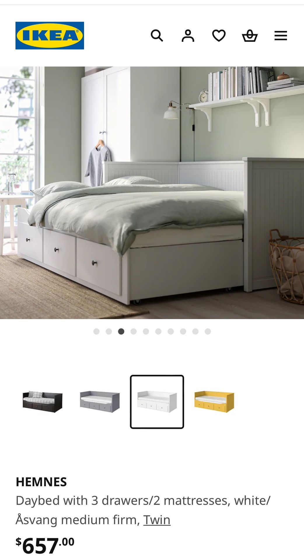 IKEA Hemnes Daybed Girl With Trundle bed