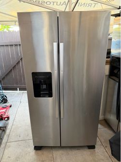 Amana Stainless Steel Refrigerator -  79H x 31D x 36W - $200