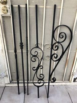 Wrought iron stair ballast