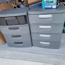 2x Sterilite 35.5 in. H x 26.625 in. W x 19.25 in. 4-Drawer Plastic Chest