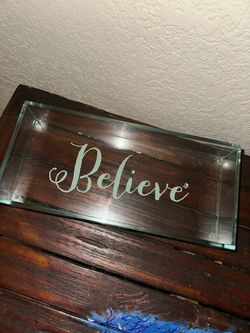 Decor glass tray $3