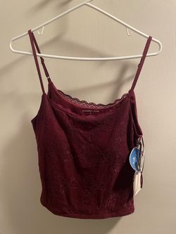 Sincerely Jules Burgundy Lace Cami Top Size L