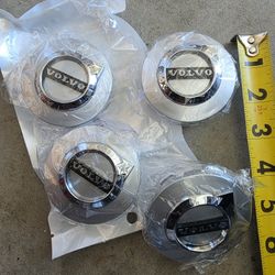 4 New Volvo Wheel Rim Caps 65mm Silver Car Part