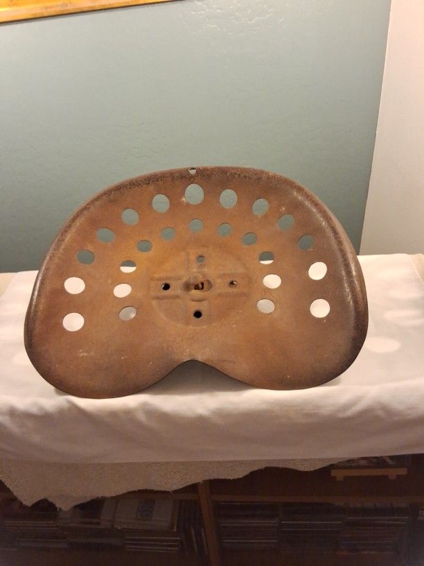 OLD (ANIQUE VS. VINTAGE) Pressed Steel/Metal Tractor Seat