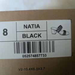 Black Block Heeled Dress Sandal Women's Size 8 New