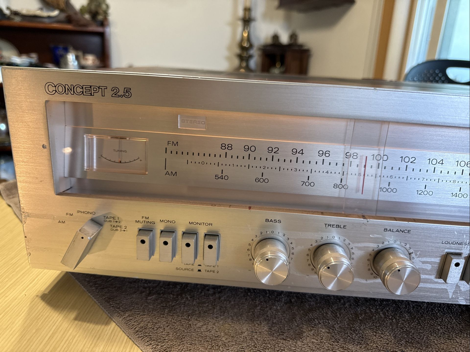 Vintage Concept Model 2.5 AM/FM Stereo Receiver Audiophile JAPAN